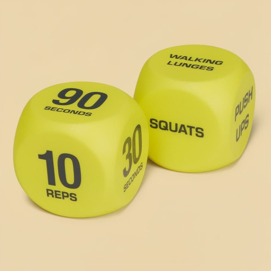 Exercise dice, 2 pack - Steadymove product photograph