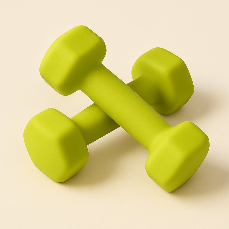 Vinyl dumbbells, 2-20 lb - Steadymove product photograph