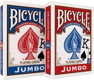 Jumbo Index Playing Cards 2 Pack Large Print Poker Size