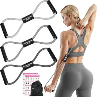 Resistance Bands with Handles, Figure 8 Fitness Bands, Exercise Bands Set